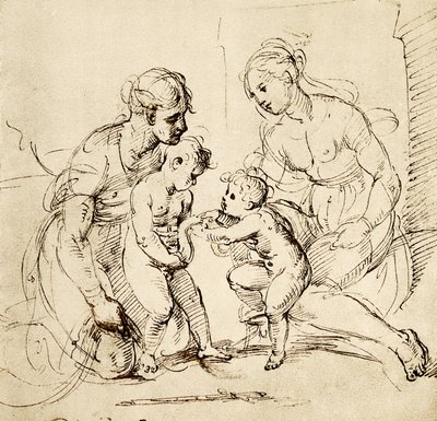Design pro Svatou rodinu z domu Canigiani v Mnichově od Raffaello Sanzio Raphael