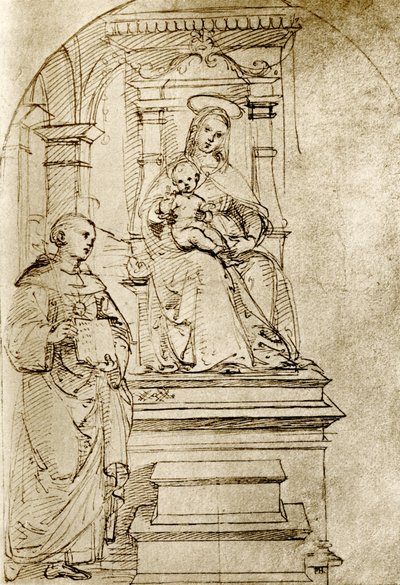 Intronizovaná Madonna od Raffaello Sanzio Raphael