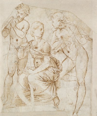 Skupina hudebníků, počátek 16. století od Raphael