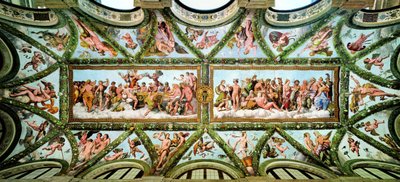 Lodžie Amor a Psyché, Villa Farnesina, 1517-1518. od Raphael
