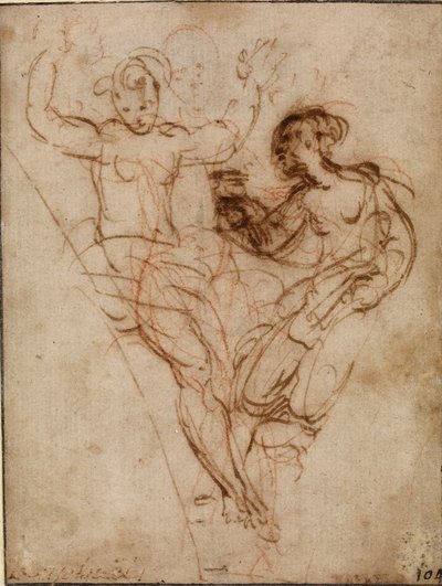 Psýché představující Venuši vázu z Proserpiny, počátek 16. století od Raphael