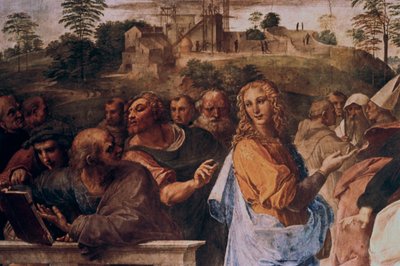 Disputace o svaté svátosti, detail, 1508-1509 od Raffaello Sanzio Raphael