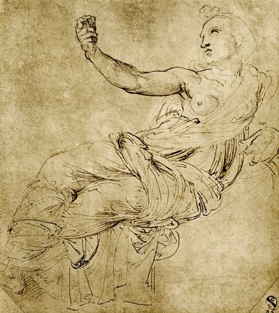 Múza Euterpe od Raffaello Sanzio Raphael