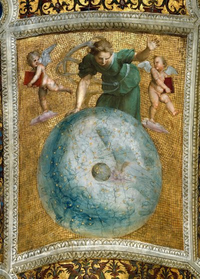 Mobilní telefon Primum. Stropní freska ve Stanza della Segnatura, cca 1510-1511. od Raphael