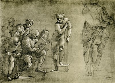 Skupina Pythagoras ze školy v Aténách od Raffaello Sanzio Raphael