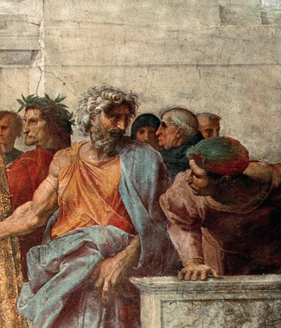 Disputa, ze Stanza della Segnatura, 1508-11 (detail 168791) od Raffaello Sanzio Raphael