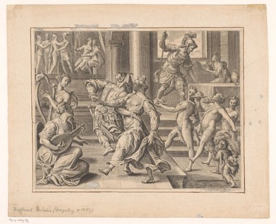 Party společnost od Raphael Custos (attributed to)