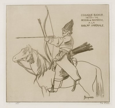 Baškirský kozák, 1813-1814 od Raphael Jacquemin