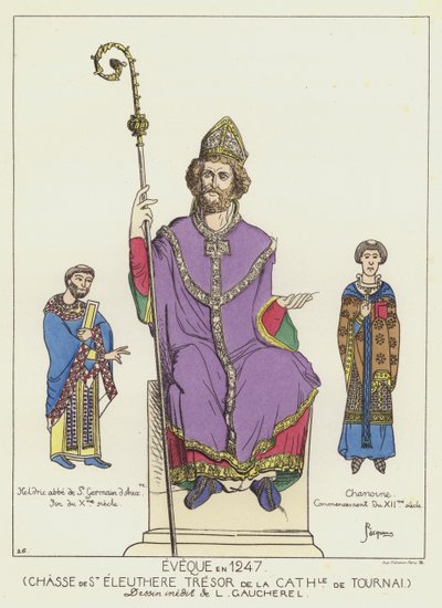 Biskup v roce 1247 od Raphael Jacquemin
