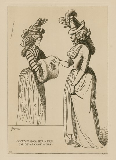 Francouzská móda roku 1791 od Raphael Jacquemin