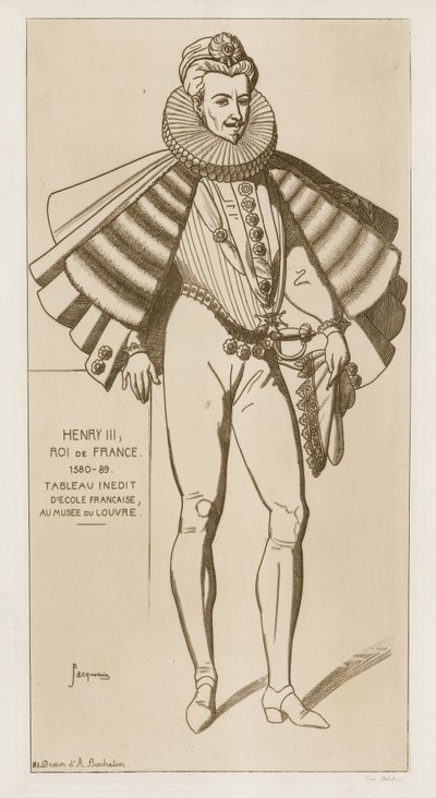 Jindřich III., francouzský král, 1580-89 od Raphael Jacquemin