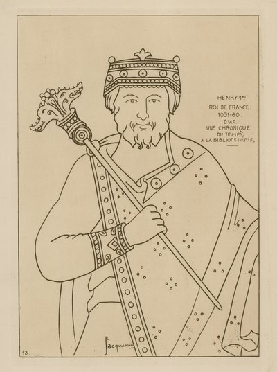 Jindřich I., král Francie, 1031-1060 od Raphael Jacquemin