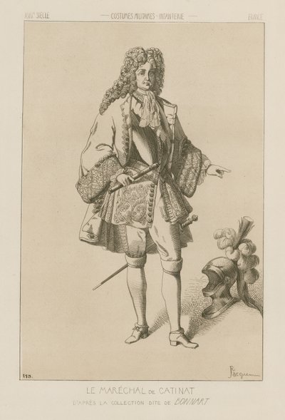 Nicolas Catinat, maršál Francie (16371712) od Raphael Jacquemin