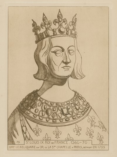 Svatý Ludvík IX., francouzský král, 1260-1270 od Raphael Jacquemin