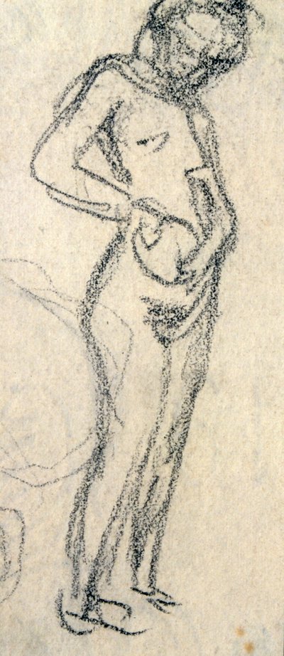 Studium aktu, c. 1905 (kresba) od Raphael Kirchner
