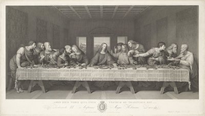 Poslední večeře od Raphael Morghen