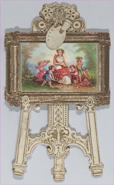 Valentine - Stojací stojan, chromolitografovaná rodina, 1873. od Raphael Tuck and Sons