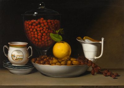 Zátiší - jahody, ořechy atd. od Raphaelle Peale