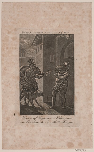 Scéna Cypresse-Knudsen. Dodatečná měď pro Rosenbladene No. 6, 1837 od Rasmus Nicolai Nielsen