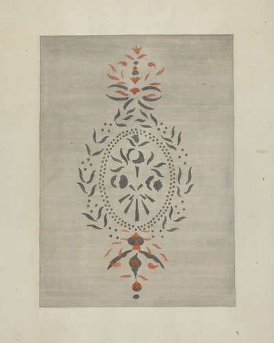 Detail stěny podle šablony, c. 1937. od Ray Holden