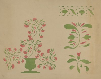 Šablona nástěnná dekorace, c. 1936. od Ray Holden
