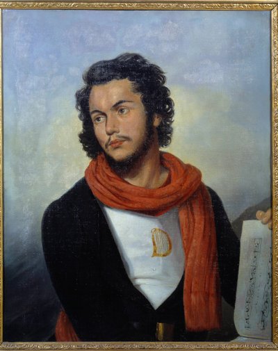 Portrét hudebníka Feliciena Davida (1810-1876) Malba Raymonda Bonheura (1796-1849) Saint Denis z 19. století, Muzeum umění a historie od Raymond Bonheur
