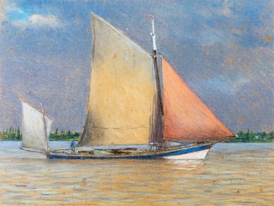 Filadière v ústí řeky Gironde (pastel na papíře) od Raymond Bonnefon