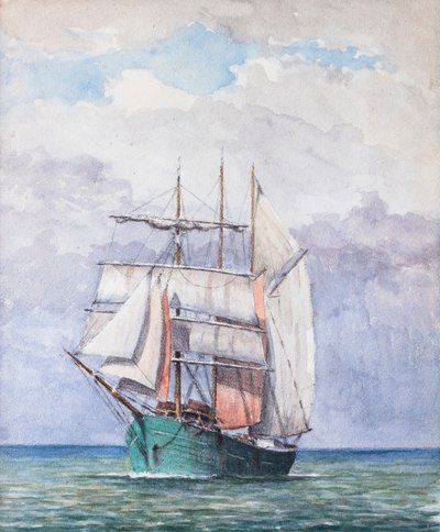 Trois-mos (kvaš na papíře) od Raymond Bonnefon