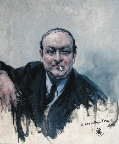 Leon-Paul Fargue (1876-1947) 1932 (olej na plátně) od Raymond Woog