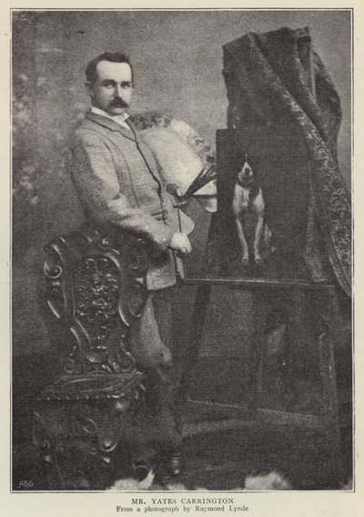 James Yates Carrington , anglický umělec (černobílá fotografie) od Raymonde Lynde