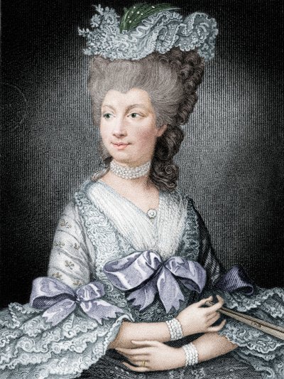 Královna Charlotte, královna choť Jiřího III., 19. století od Read