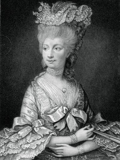 Královna Charlotte, královna choť Jiřího III., 19. století. od Read