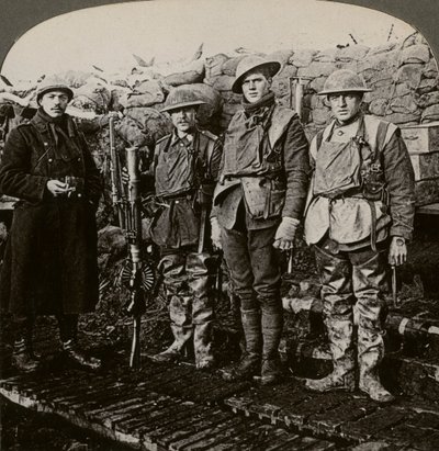 Kulometníci Lewis, Hollebeke, Belgie, první světová válka, 1914-1918. od Realistic Travels Publishers