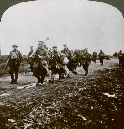 Prusové zajatí Old Contemptibles v záloze v Pozieres, první světová válka, 1914-1918. od Realistic Travels Publishers