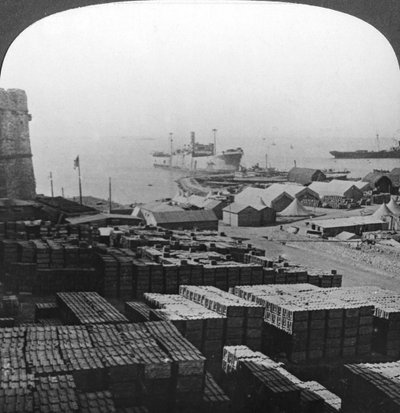 Obchody v Sedd el Bahr, Gallipoli, Turecko, první světová válka, 1915 od Realistic Travels Publishers