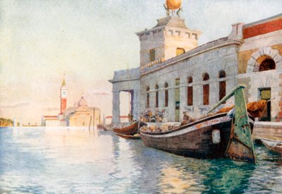 Dogana (barevná litografie) od Reginald Barratt