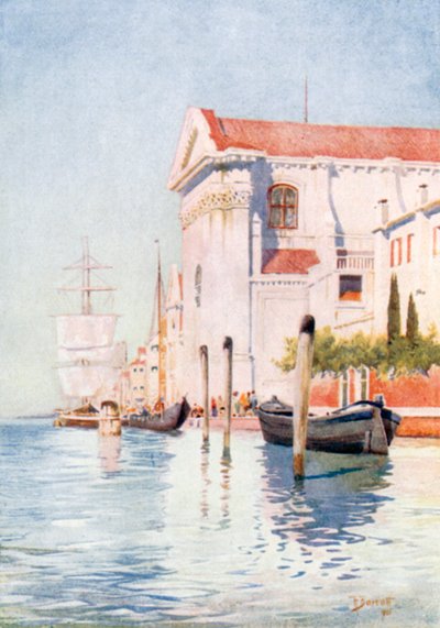 Zattere (barevná litografie) od Reginald Barratt