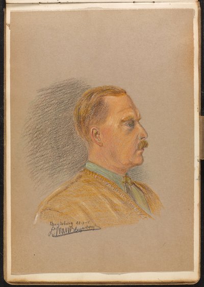 Portrét britského důstojníka, červenec 1915 (kresba) od Reginald Copleston Bond