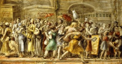 Čtrnáctá ulice od Reginald Marsh