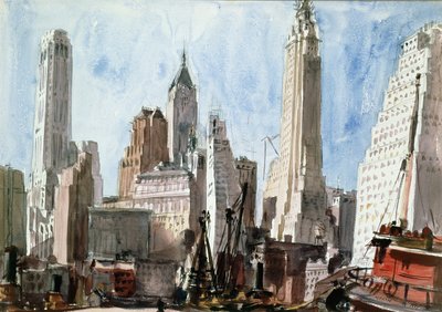 Mrakodrapy od Reginald Marsh