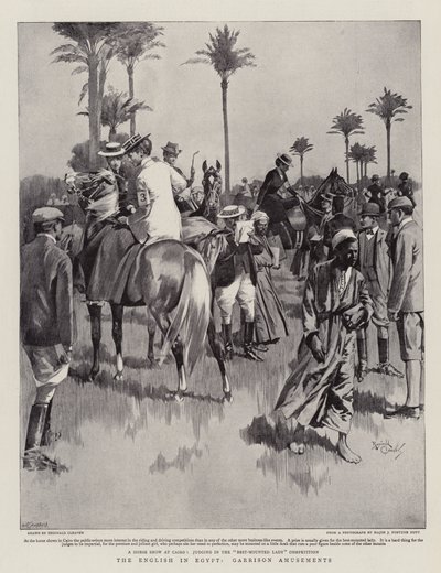 Angličan v Egyptě, Garrison Amusements (litografie) od Reginald Thomas Cleaver