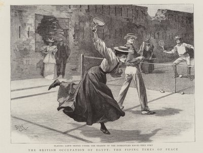 Britská okupace Egypta v době míru (rytina) od Reginald Thomas Cleaver
