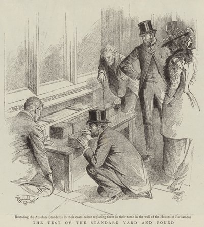Zkouška standardního yardu a libry (litho) od Reginald Thomas Cleaver