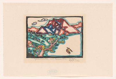 Gmünder See s Traunsteinem (původní název na objektu) od Reijer Stolk (signed by artist)