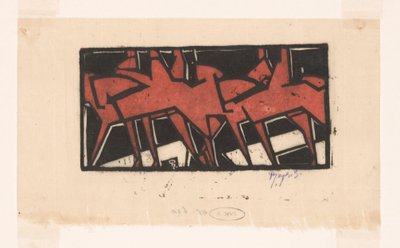 Jezdci na koních od Reijer Stolk (signed by artist)