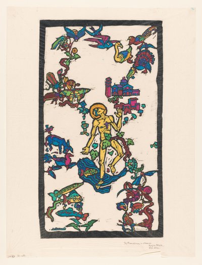 St. Franciscus v. Assisi (původní název na předmětu) od Reijer Stolk (signed by artist)