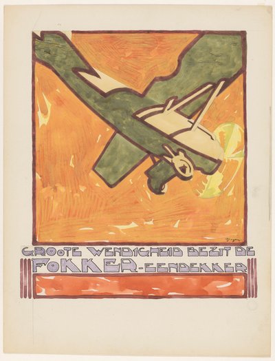 Jednoplošník Fokker má skvělou manévrovatelnost (původní název na objektu) od Reijer Stolk