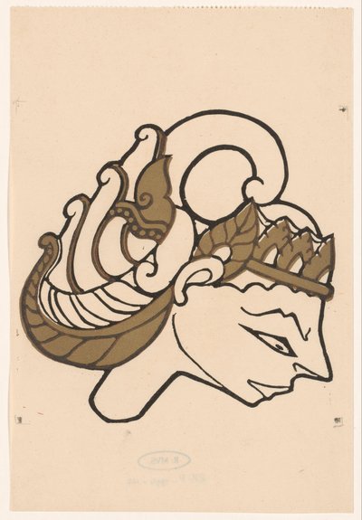 Hlava panenky wayang od Reijer Stolk