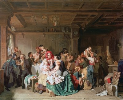 Očkovací centrum. 1857 od Reinhard Sebastian Zimmermann