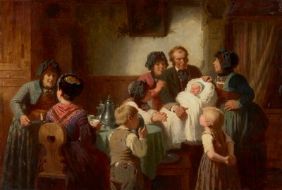 křest dítěte od Reinhard Sebastian Zimmermann